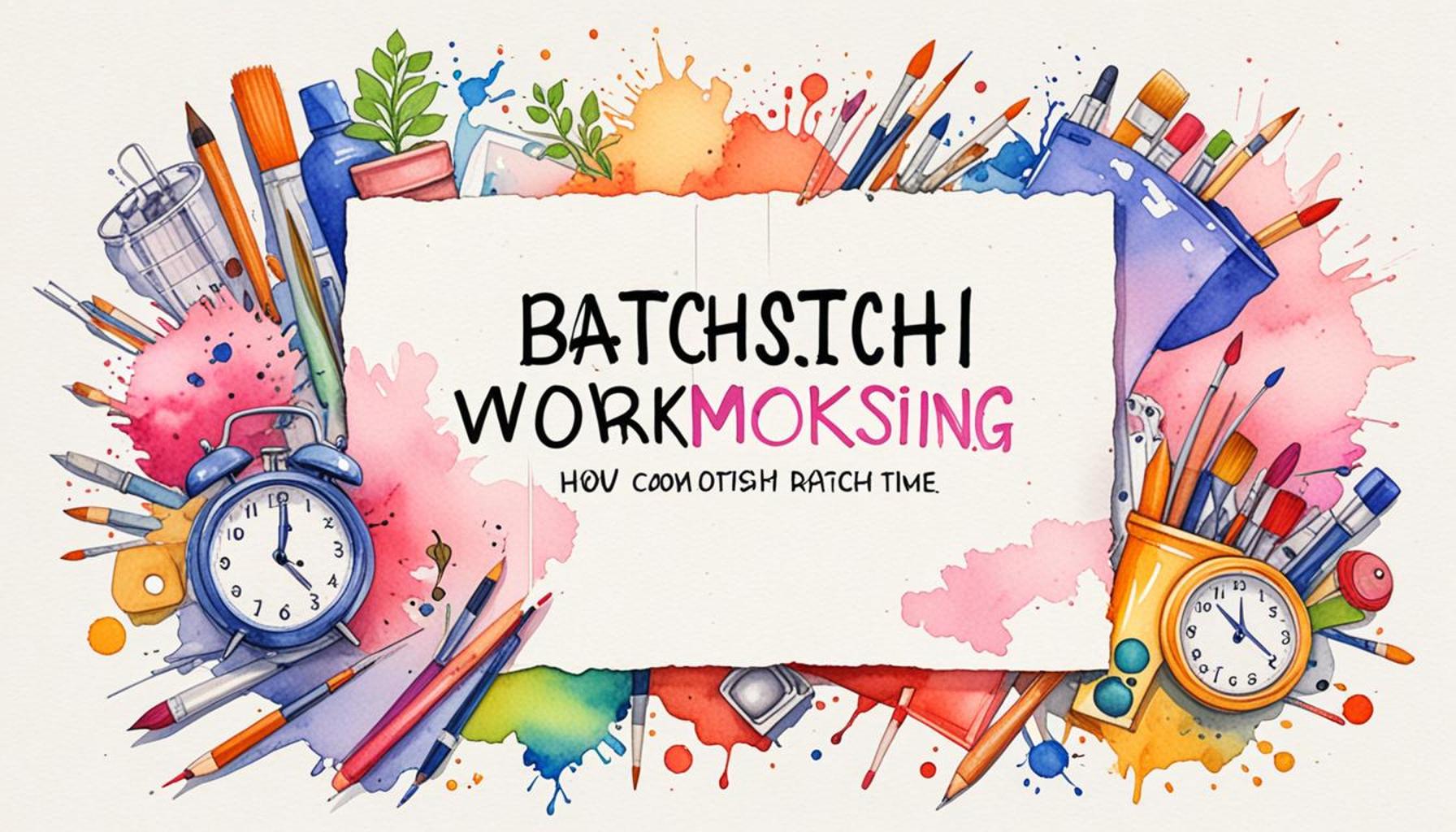 Boost Productivity with Batch Working Get More Done in Less Time
