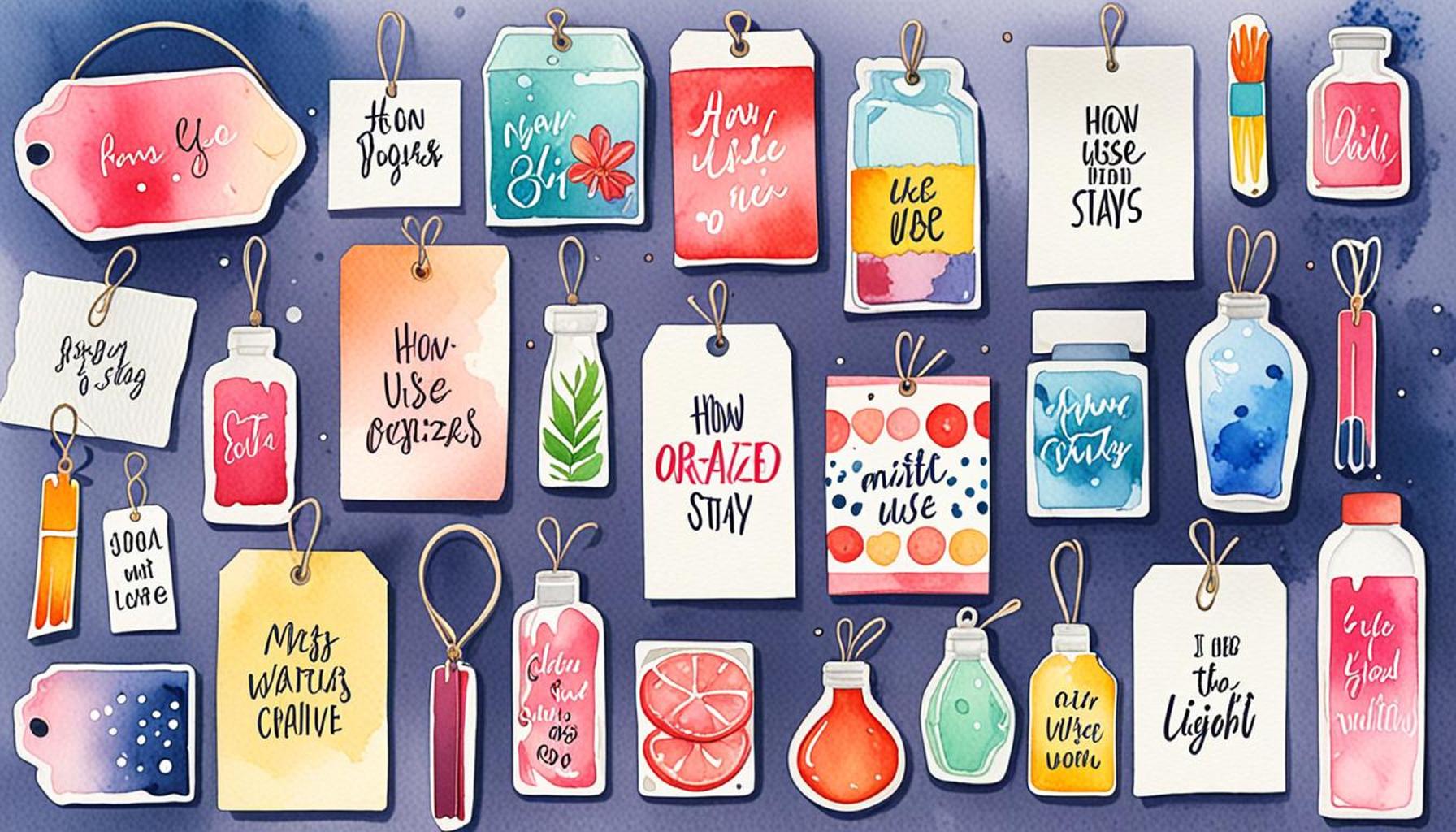 Top Tips on How to Use Labels to Stay Organized and Efficient